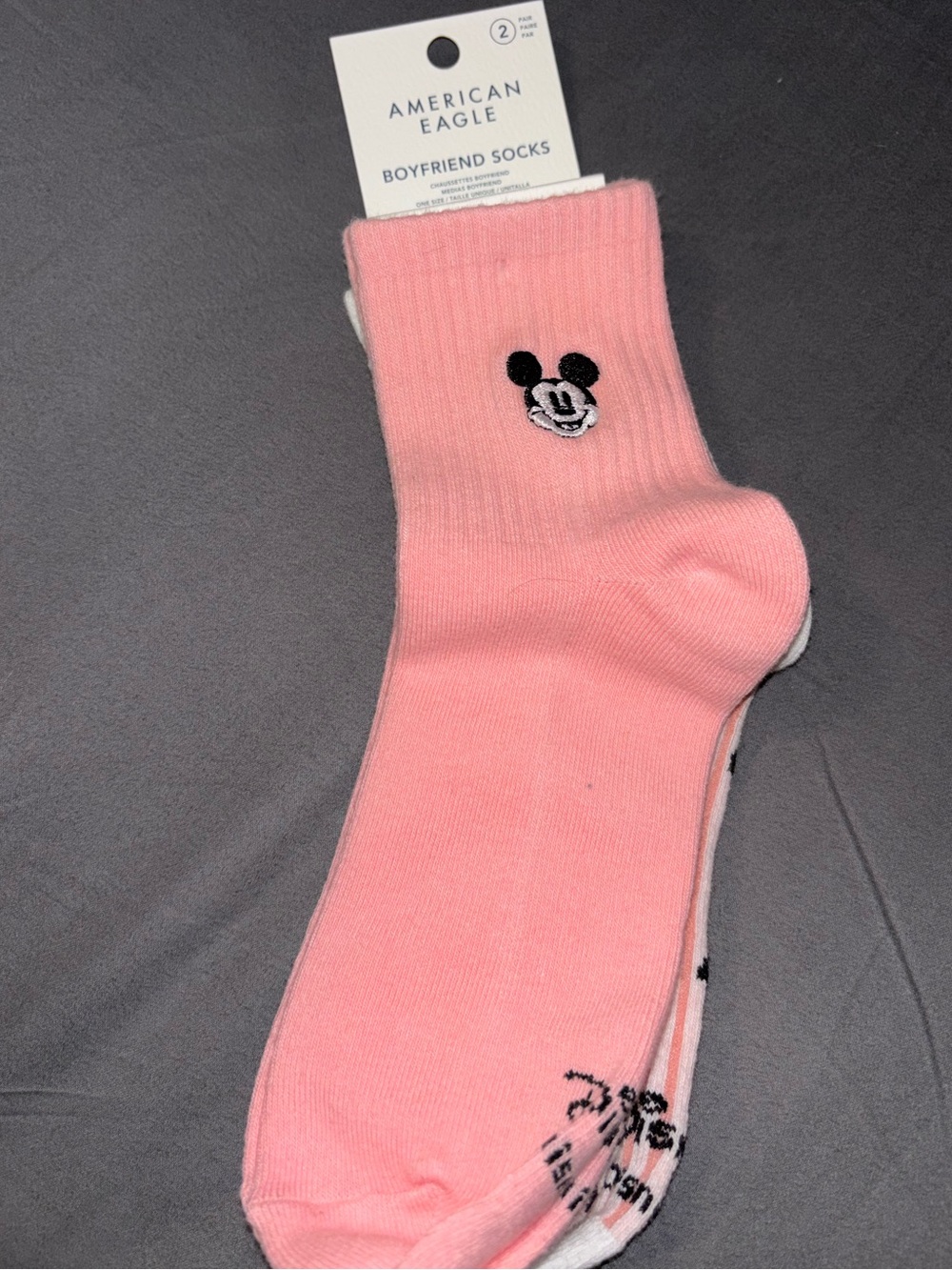 NEW 2-pack Women’s Disney Boyfriend Socks
